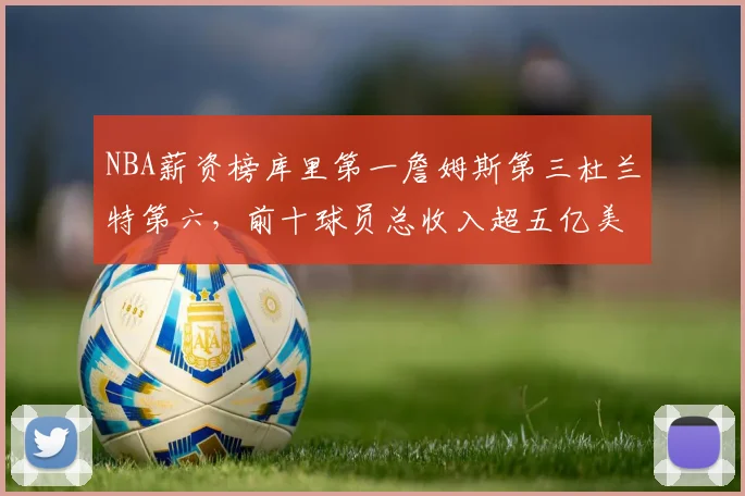 NBA薪资榜库里第一詹姆斯第三杜兰特第六，前十球员总收入超五亿美元